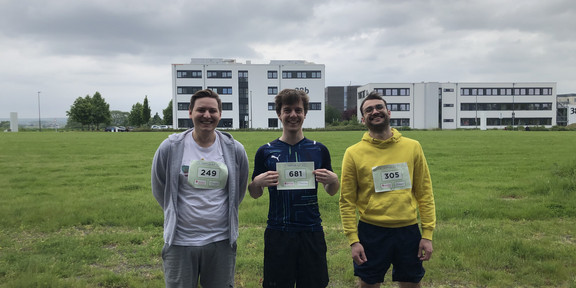 von links nach rechts im Bild zu sehen: Dustin Cirkel, Bastian Zimmer M.Sc., Christoph Schmickler M.Sc.